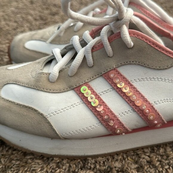 Vintage l.e.i Trainers Pink and White Shoes Size 9 1/2 - Picture 8 of 13